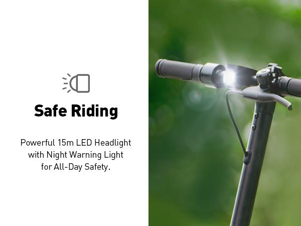 Foldable Electric Scooter for Adults - 350W Motor, 18 MPH Speed, 21 Miles Range, Commuter Scooter with Smart Display & Dual Brakes, for Adults Commuting & Daily Travel