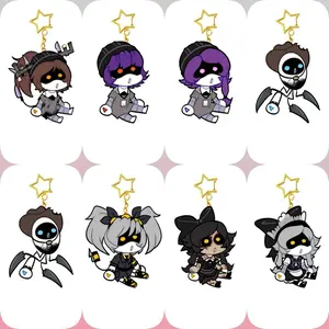 6cm Anime Murder Drones cute Acrylic Keychain Characteristic Characters Ornament Accessories Goods Collection Christmas Gifts