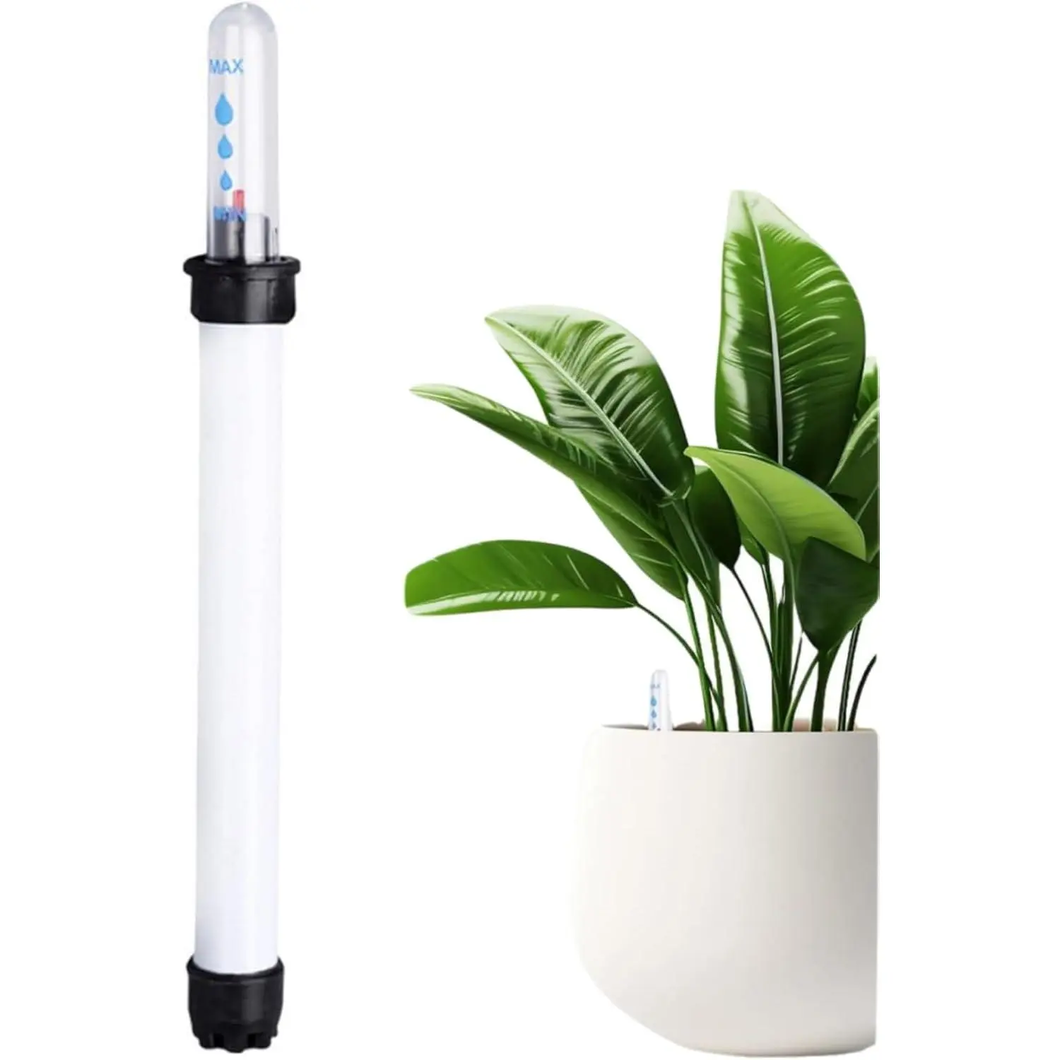 Water Level  Water Shortage Reminder Float Gauge Meter for Flower Pots Indoor  Greenhouse Farm Use 8.85 X 0.78 X 0.78 in