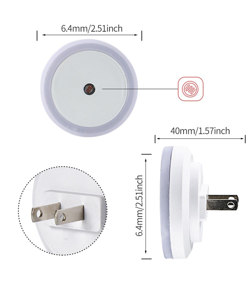 Smart Sensor Night Light Plug-in - Automatic LED Nightlight for Hallway, Bathroom & Bedroom