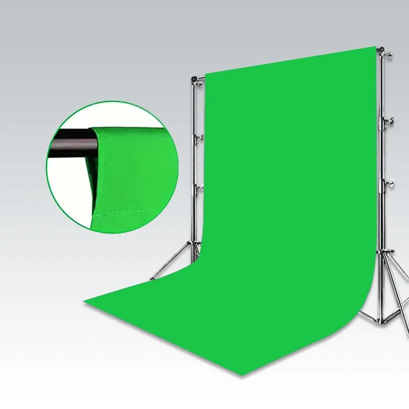 Pure green wall mounted background fabric for photography and videography, Camera Accessories, pure green non reflective fabric for live streaming, posing, photography, performance, and multi-functional studio photo backgrounds