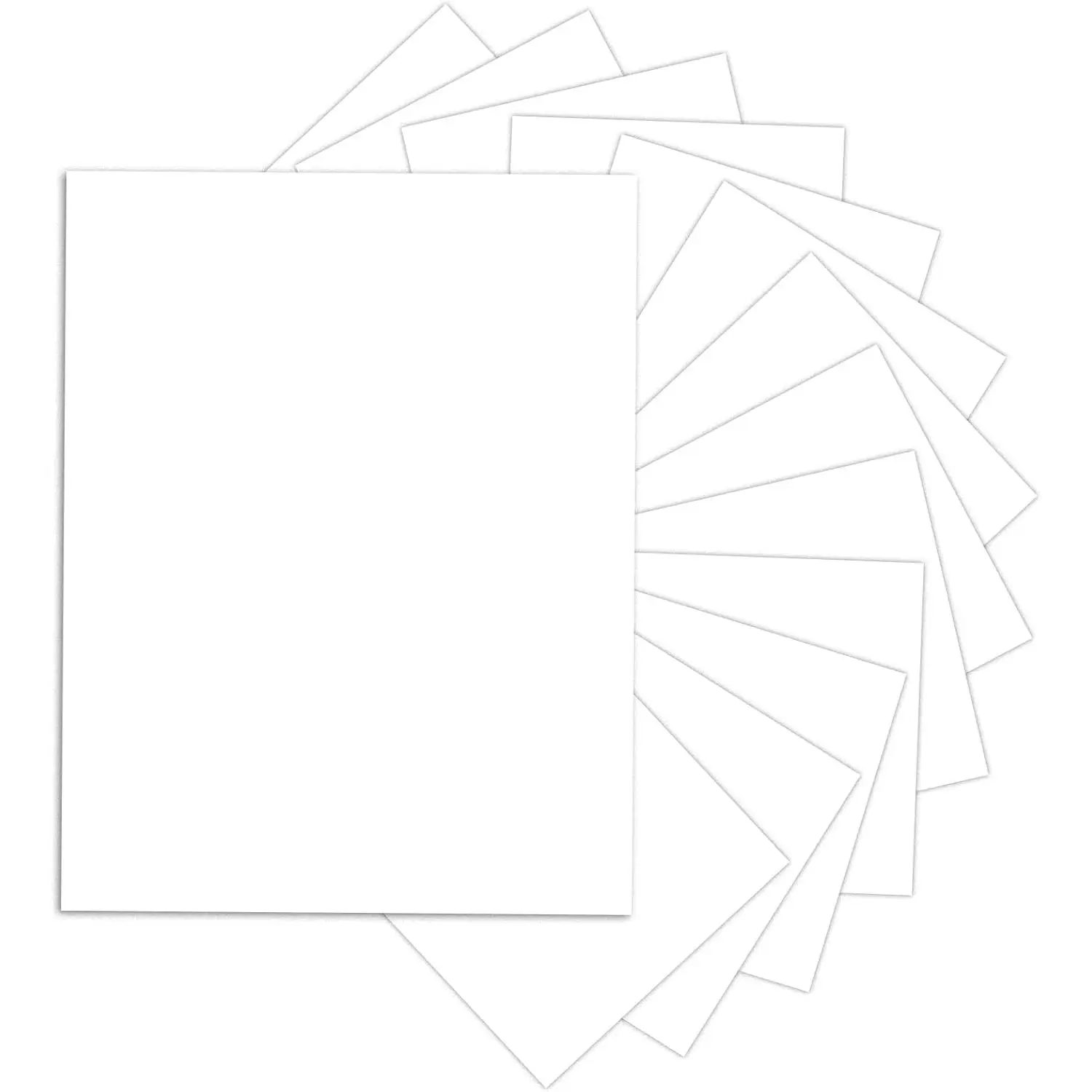 80lb White Cardstock - 24-Sheet Pack, 8.5x11 Thick Printer Paper for Invitations, Menus, DIY Cards