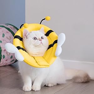 MITTENS Soft Cat Cone, Adjustable Cat Recovery Collar, Elizabethan Collar for Cats