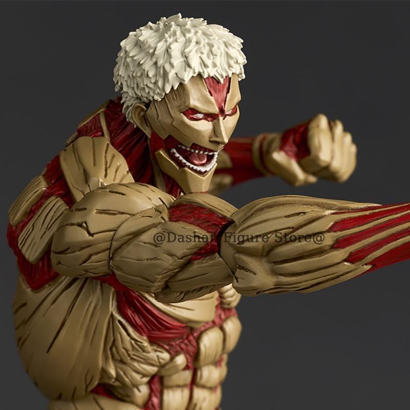 Attack on Titan Figure Revoltech The Armored Titan Action Figures Amazing Yamaguchi Yoroi no Kyojin Reiner Braun PVC Model Toys