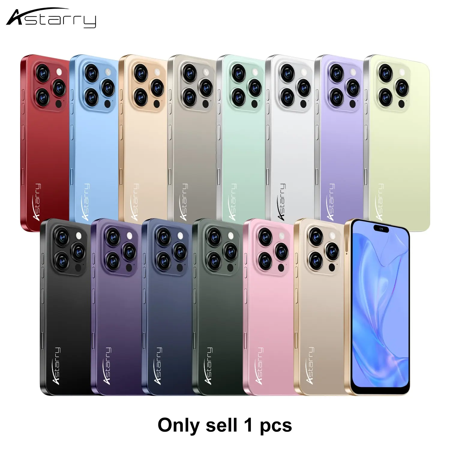 Astarry -16 Pro Max, smart phone 64GB storage space, 6.93-inch HD display, dual card dual standby, 6GB memory, 4950 mAh battery, Android 12, face recognition, GPS, Bluetooth compatibility, WiFi smooth system is not stuck.