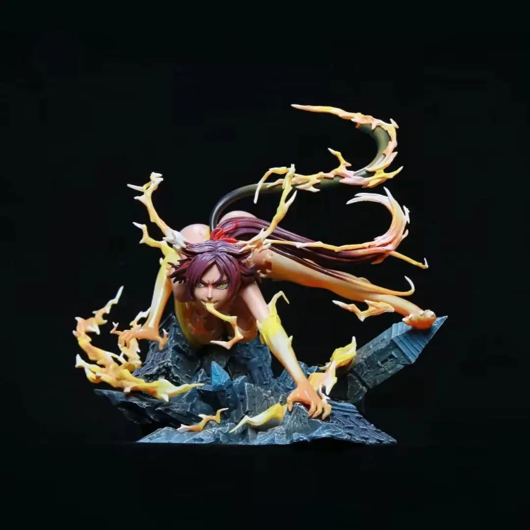 Bleach Gkshihouin Yoruichi Figure Model Puppet Anime Animation Peripheral Desktop Decoration Ornaments Fans Collection