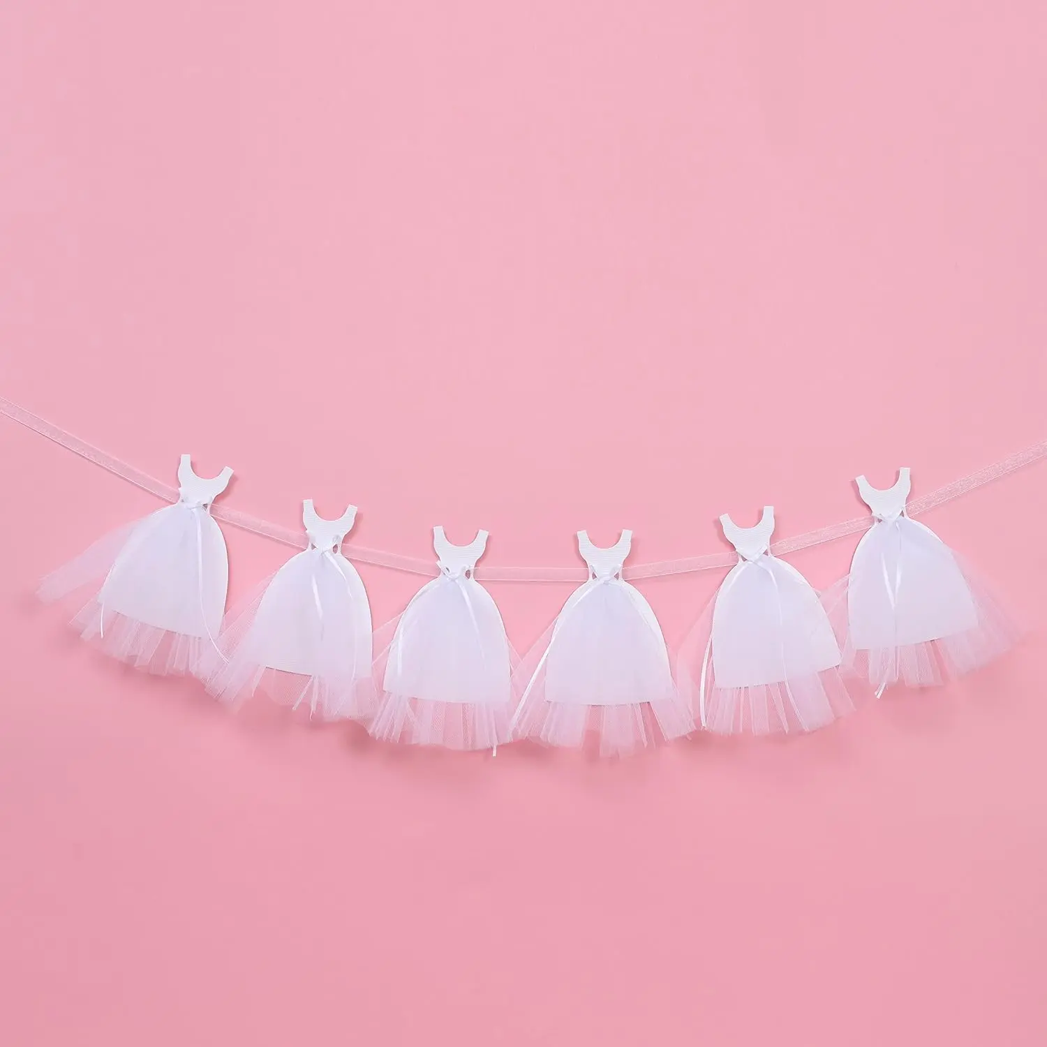 Bridal Shower Decorations Wedding Banner Set - Bride and Groom Chair Banners, Engagement Party Table Decor, Wedding Dress Selection Party Supplies