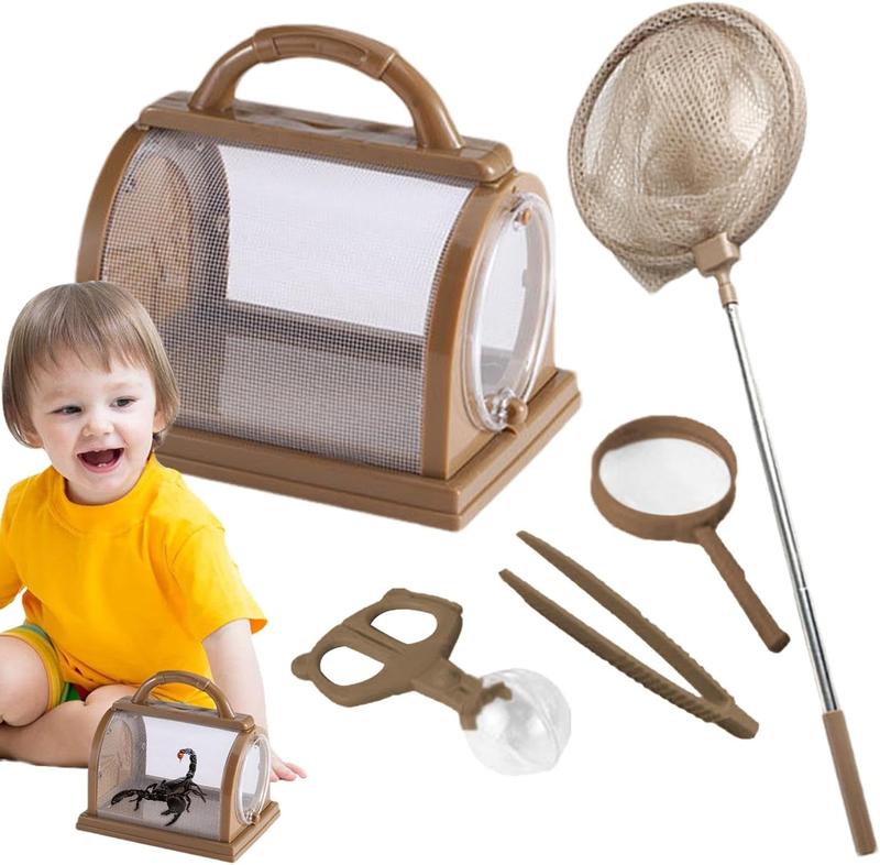 Worm Observation Kit Critter Cage Multipurpose Nature Collection Container Kids Portable Viewer Toy for Children Boys Girls