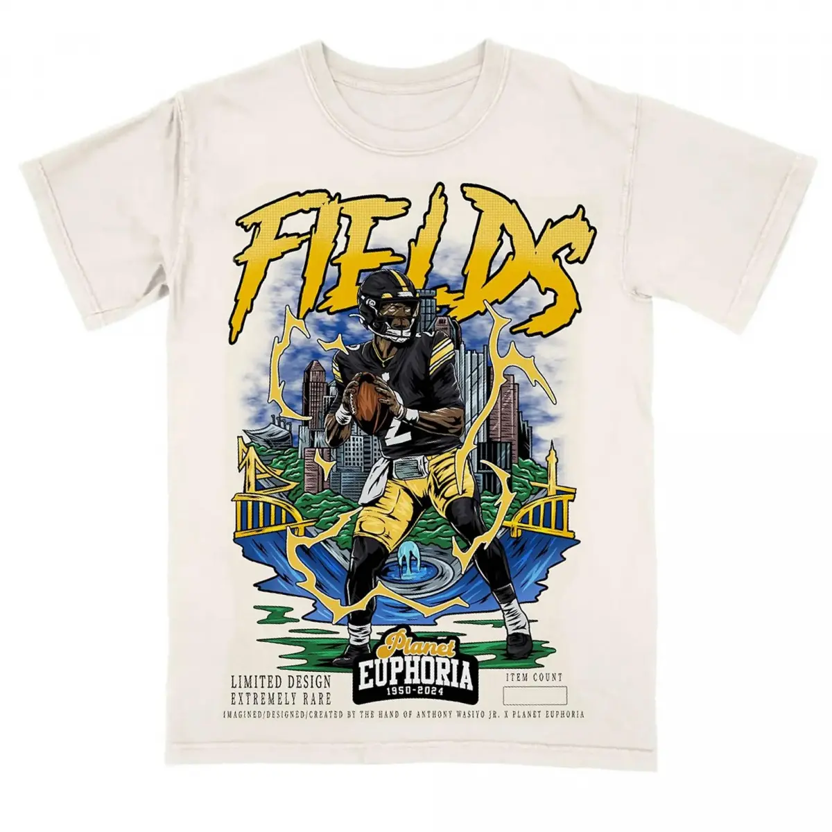 [ ⭐   Sale Up To 50%]Justin Fields Planet Euphoria Shirt Vintage 90s Football Graphic Tee for Men Women Fans Y2k Streetwear