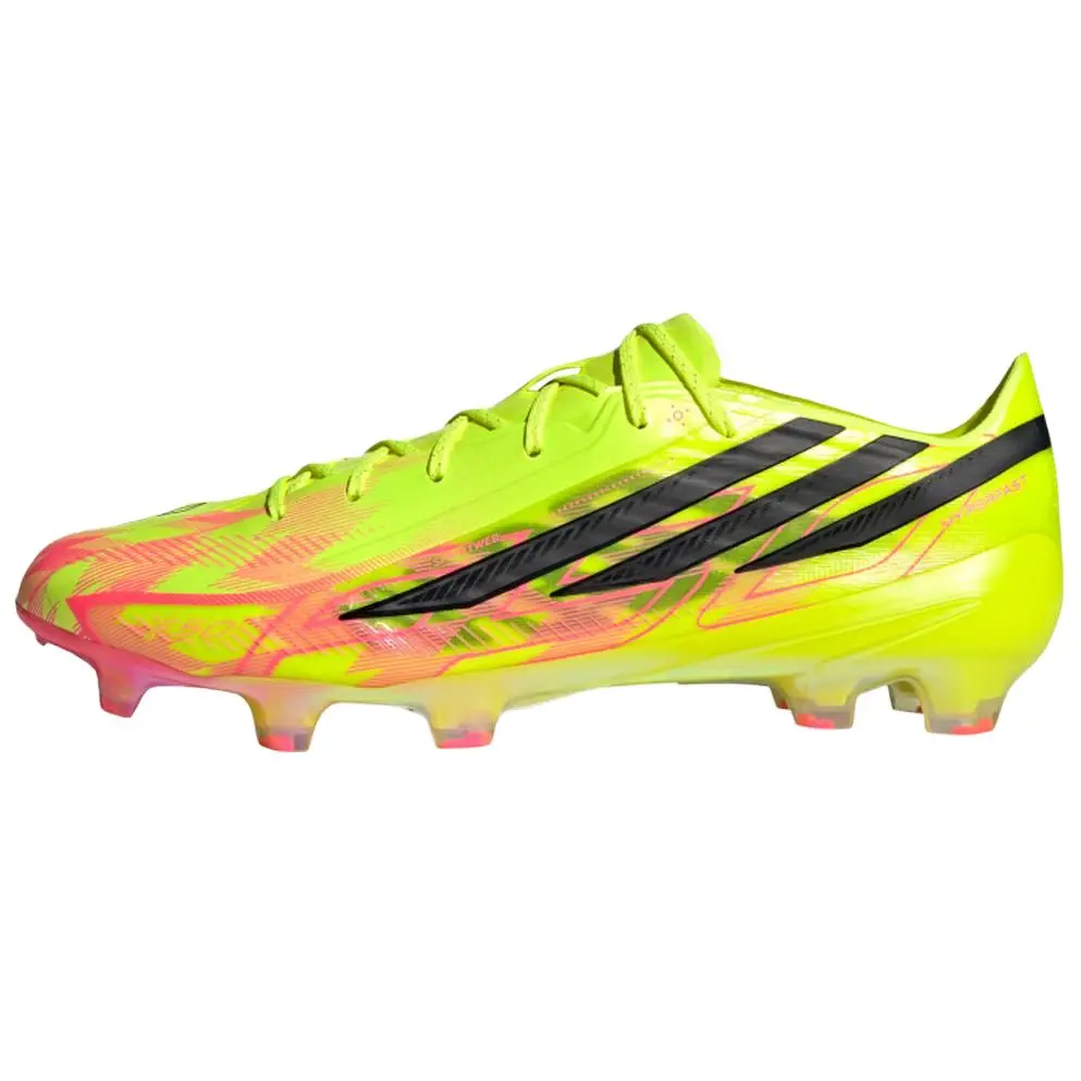 Adidas F50 Hyperfast Elite Soccer Cleats for Men and Women – Comfortable, Snug Fit, Fluorescent Yellow and Black Verifiable, with credentials and supporting global authentication