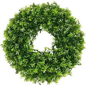 26 Inch Large Artificial Eucalyptus Wreath for Front Door –  Greenery Leaves Wreath Indoor Outdoor  Decor for Porch Window Wall , Spring Summer Fall  Seasons