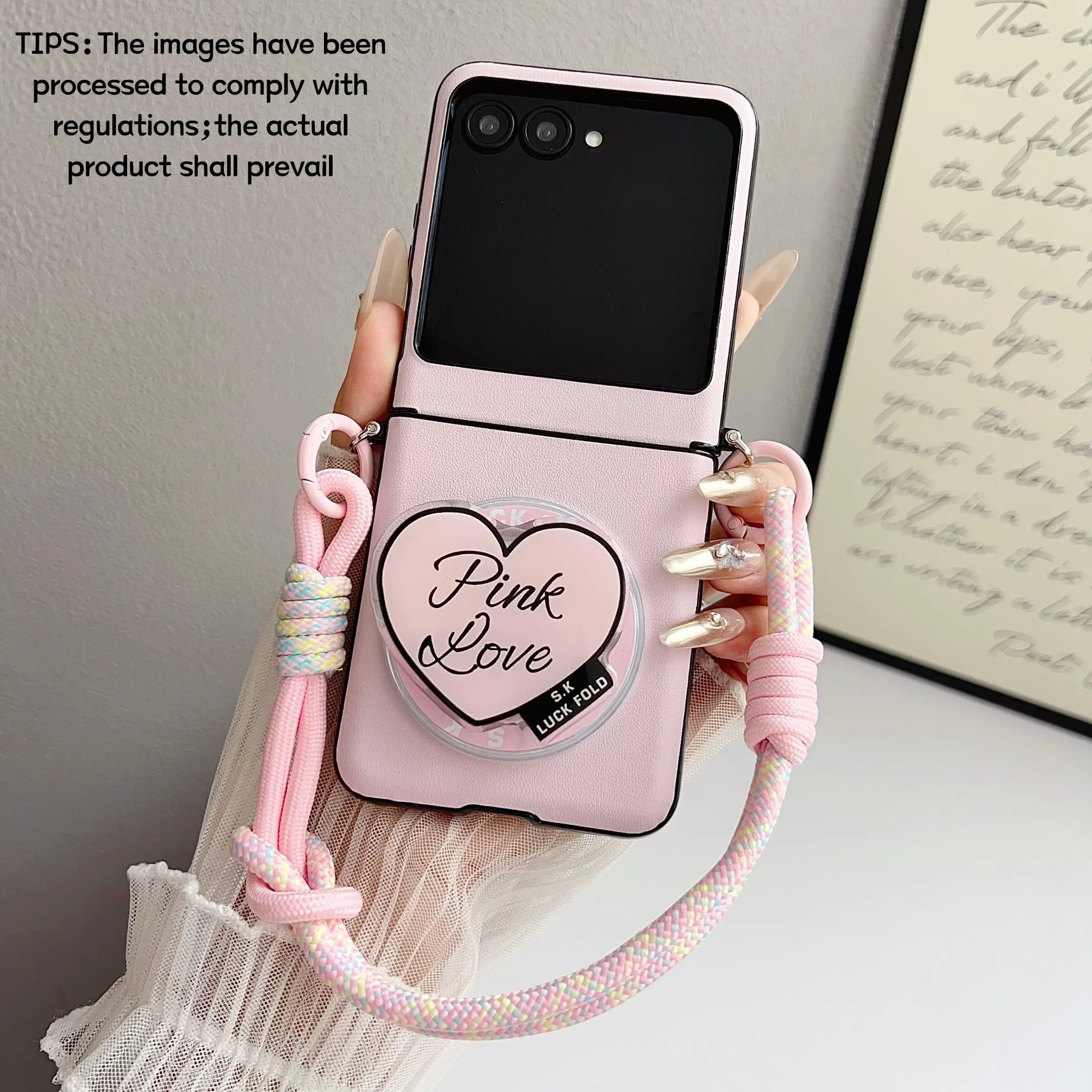 Side buckle inner magnetic strap with carrying handle phone case, Protective phone cover, optional stand, magnetic support for wireless charging, for Motorola Moto razr 50/60/70 Pro/Ultra, protective case, unique design suitable for daily use