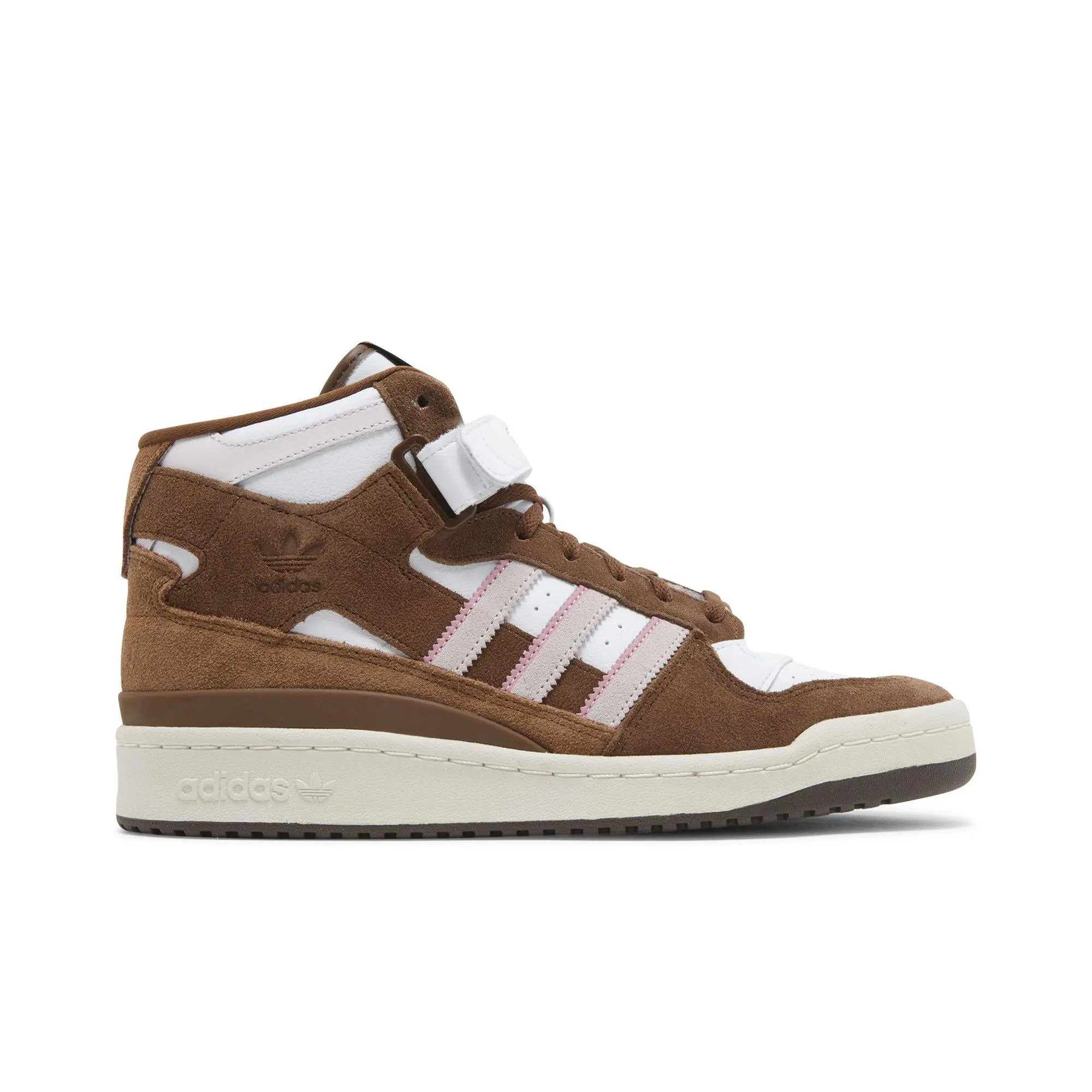adidas Forum Mid 'Chocolate to my Strawberry' (Unisex) Cloud White/Light Pink/Pantone Casual Wear Sneakers, Closed Toe Shoes, Adjustable Lace-Up, Cushioned Sole, Fruit Print, Style GY6802