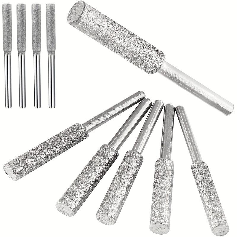 Diamond Chainsaw Sharpening Kit (1 Kit) - Titanium-Coated Synthetic Jade Grinding Wheel, Heavy-Duty Metal Rotary Tool File, No Power Required, Saw-Tooth Blade Sharpeners, Rotary Sharpeners for Chainsaws, Glass, Professional Use, Christmas Gift