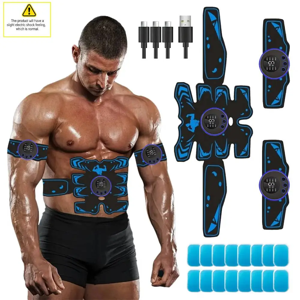 ABS Stimulator; Abdominal Machine; Abdominal Trainer; Home Office Men and Women Abdominal/arm/leg Exercise Equipment, Rechargeable Wellness Belt, Stim Tool