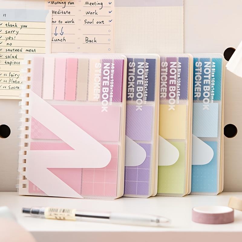 Notebook Combination, 1 Count Convenience Notes, Including 60 Sheets Sticky Notes, Index Tabs, Notebook, School Office Supplies, Stickers, Removable Dividers Tabs