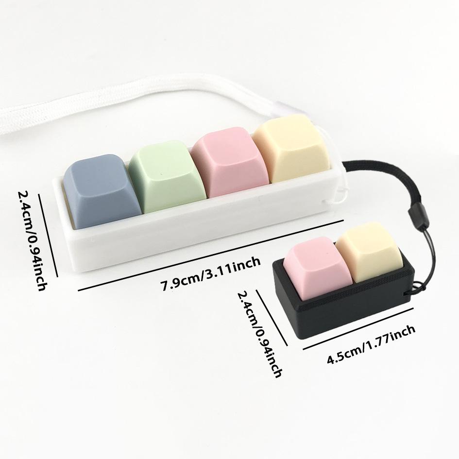 Keyboard Keycap Design Keychain, Creative Keyboard Keycap Keychain, Unique Backpack and Phone Accessory, Car Interior Decoration Accessories, Stress Relief Fidgeting