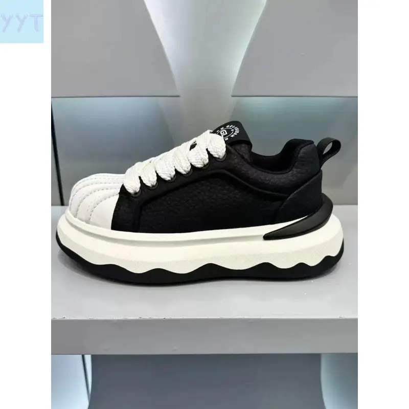 YYT1 Men's Breathable Lightweight Thick Sole Shoes, Platform Sneakers, Footwear Sneakers, Casual Height Increasing Sneakers, PU Leather Workout Sneakers, Casual Sneaker