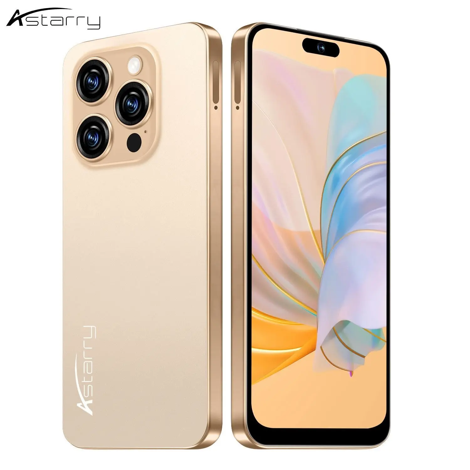 Astarry-New 16 Pro Max Smartphone, Touchscreen Cellphone, 6.93-Inch HD Screen, 4GB+64GB Storage, 13mp Camera, 4100mah Battery, Dual Sim, GPS, Perfect Gift