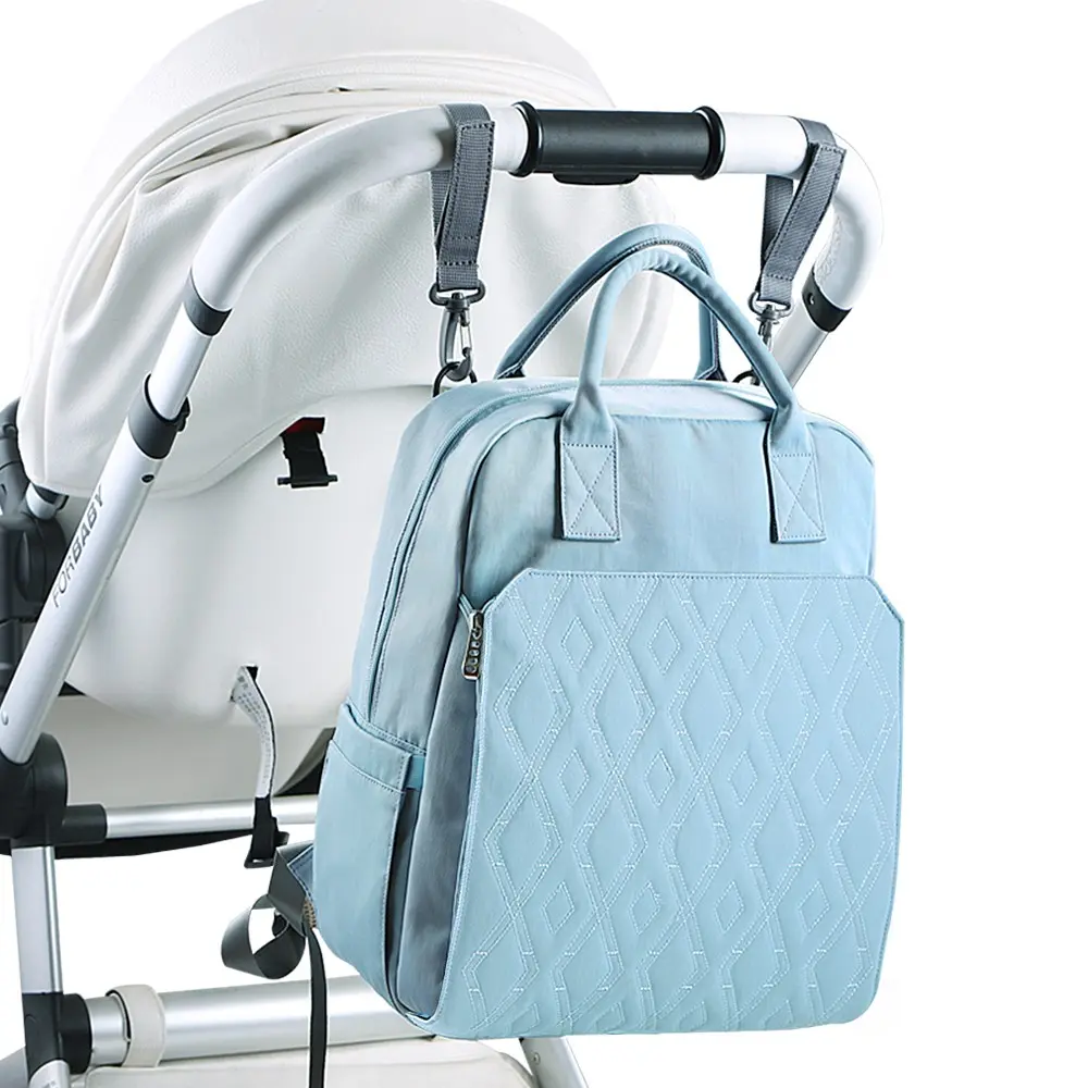 Expandable Baby Backpack, 2-In-1 Diaper and Carry Bag for Moms, Multifunctional Casual Mommy Bag, Mummy Bag for All Seasons, Travel Diaper Bag