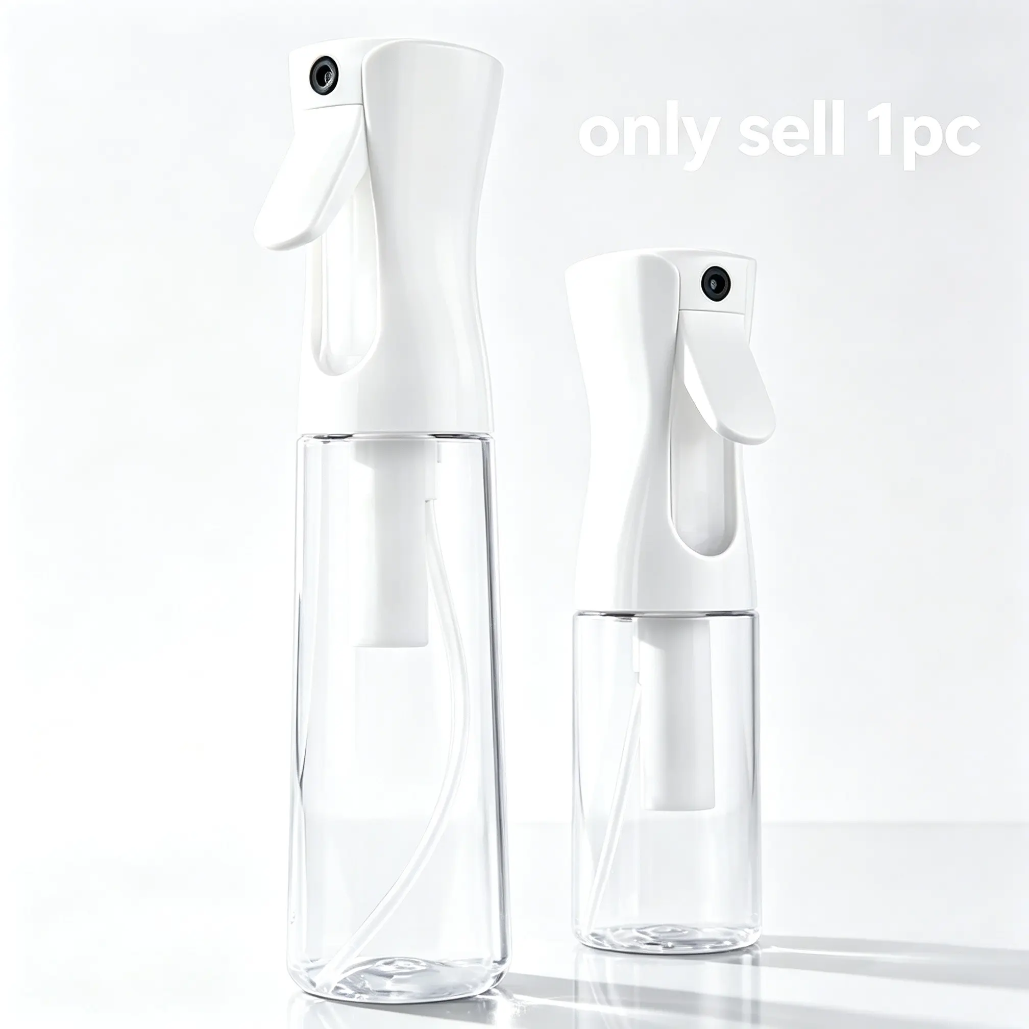 Continuous Fine Mist Spray Bottle, Reusable Clear Refillable Sprayer, Ideal for Hair, Beauty, and Daily Use, Durable Design
