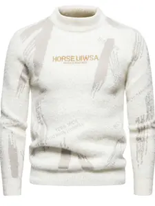 Classic Fashion Mink Velvet Half High Neck Sweater, Stylish and Unique Design, Perfect for Daily Wear, Warm and Comfortable