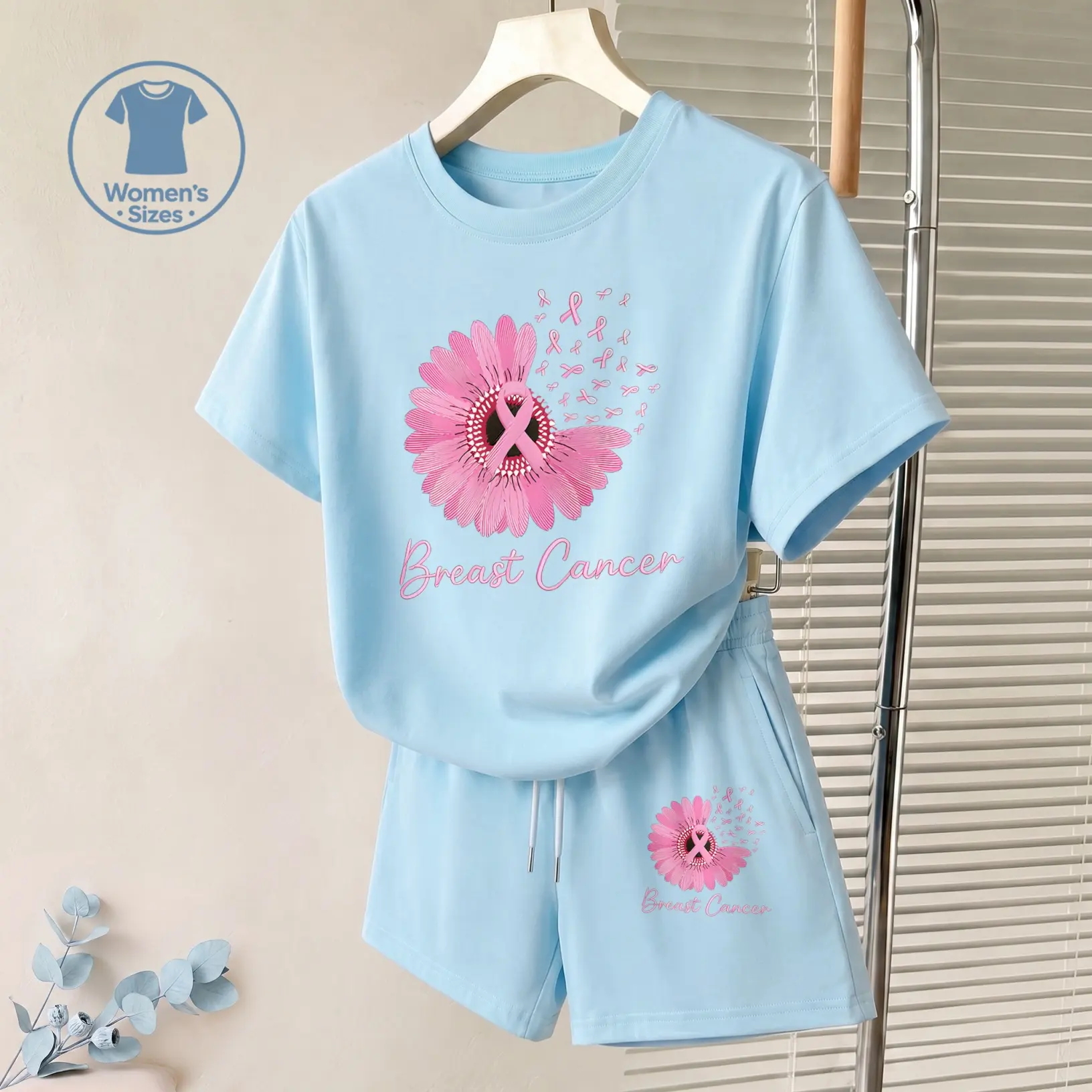 Women’s 2 Piece Summer Outfit, Casual Short Sleeve T Shirt and Shorts Set, Trendy Matching Lounge Set with Elastic Waist Shorts, Soft Comfortable Two Piece Tracksuit for Women, Cute Vacation Clothes for Beach, Travel, Cruise, Shopping