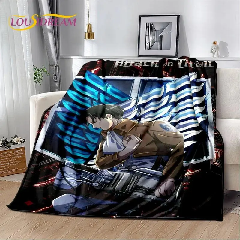 Hot Anime A-Attack on Titan Eren Anime Cartoon Soft Blankets,Throw Blanket Comfortable Blanket for Picnic Beds Sofa Home Kids Gifts Cozy Vibes, Holiday Gift, Must-Have, Book Lover, Comfortable Throw, Warm Blanket, Fantasy Fans, Winter Decor, Gift