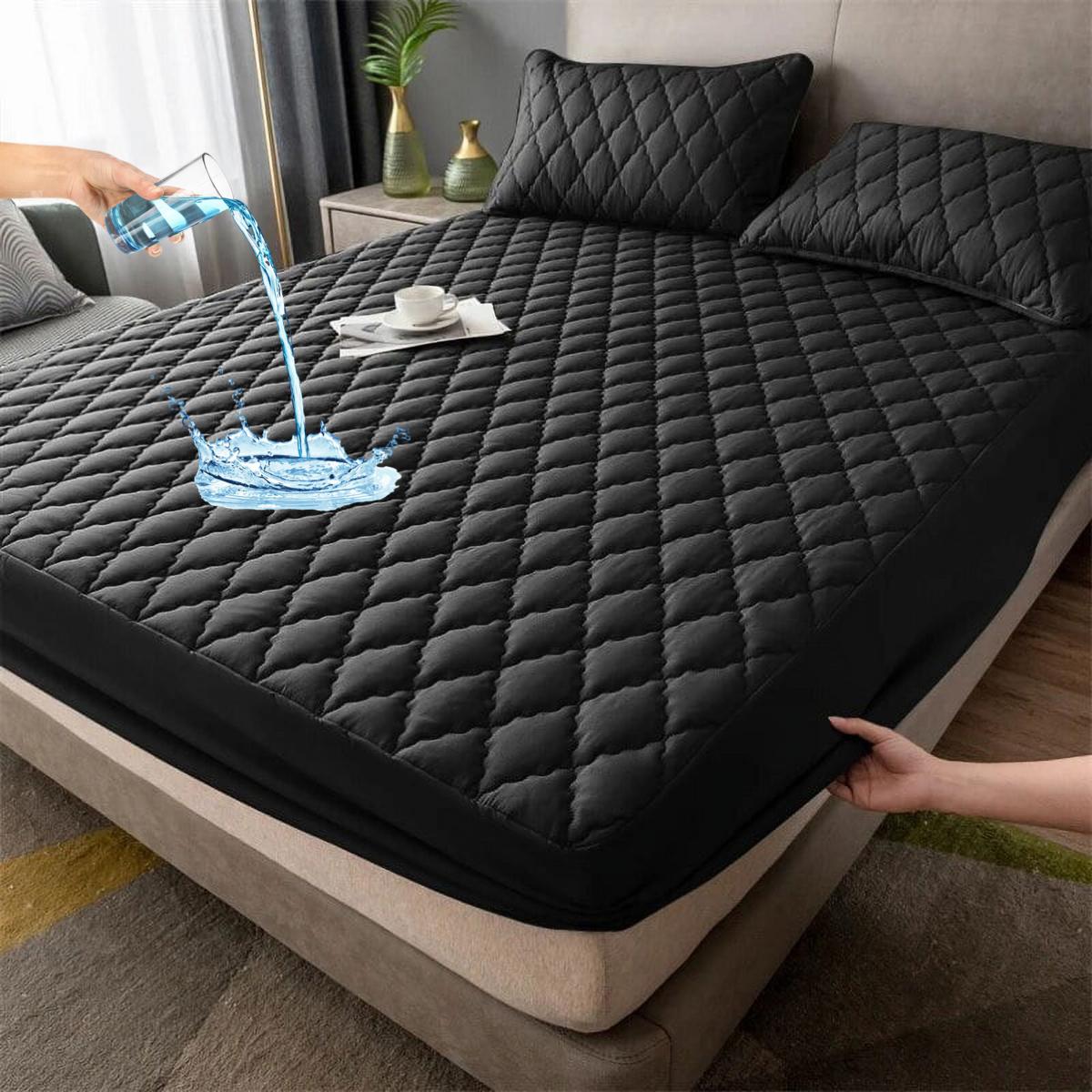 Waterproof Mattress Cover Set, 3 Counts/set Including 1 Count Fitted Sheet & 2 Counts Pillowcase, Soft Comfortable Breathable Sheets Bedding Set for Bedroom #TOP PICKS