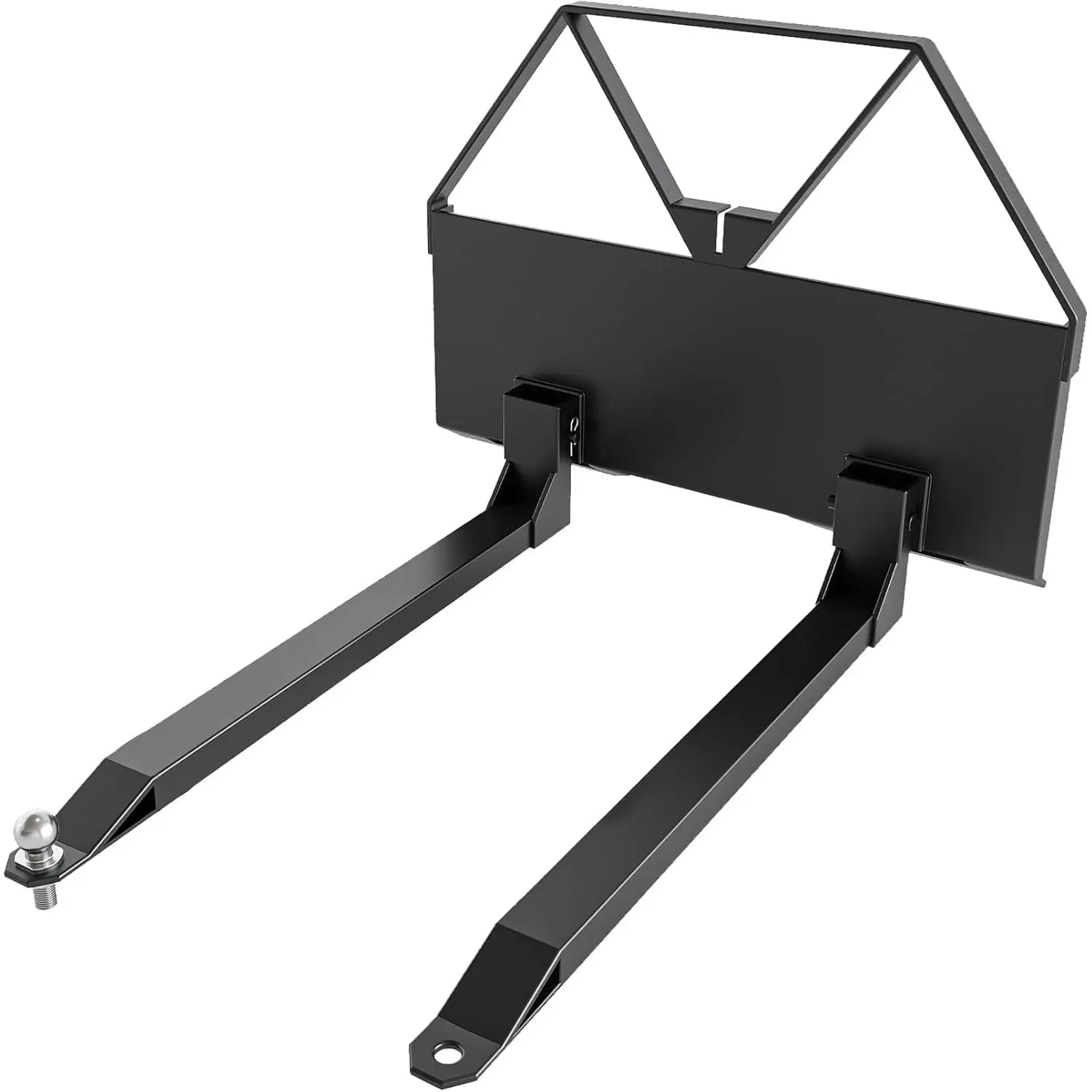 Quick Attach 46 in Pallet Forks – 2600 LBS Heavy Duty Skid Steer Forks, Q235 Steel Tractor Forks Attachment for Loaders in Farms, Warehouses & Construction Sites
