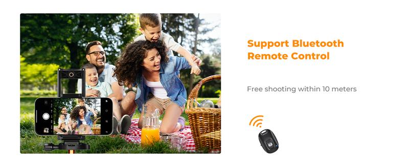 K&F CONCEPT 75 inch/190cm Camera Tripod,Lightweight Travel Outdoor DSLR Tripods with 360 Degree Ball Head Load Capacity 8kg/17.6lbs,Cellphone Clip and Remote Control for Smartphone S255A3+BH-36