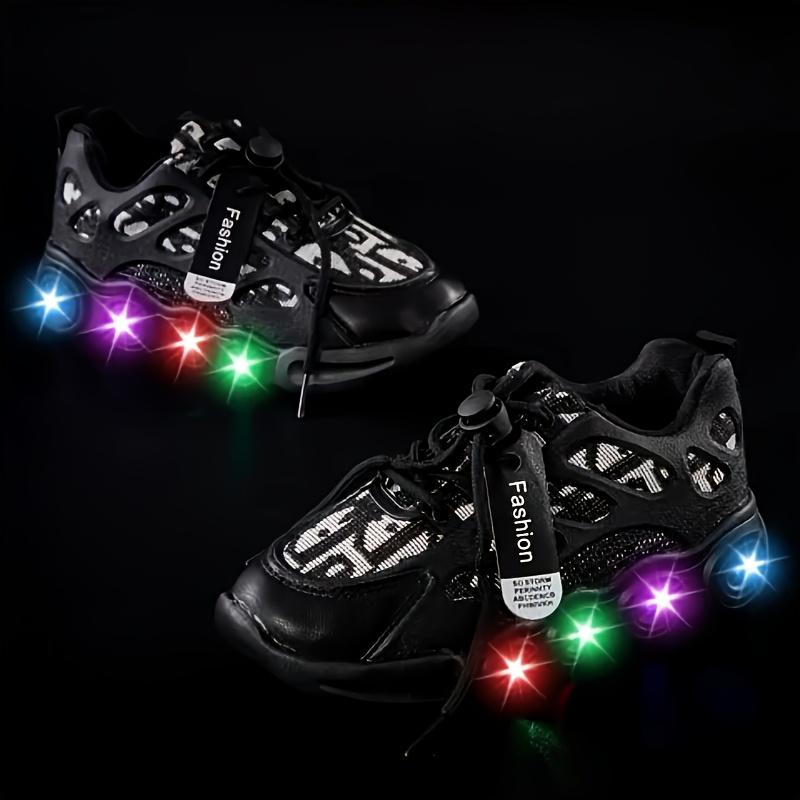 Led Children's Shoes, Shining at Night, Stylish and Eye-Catching, All-Season Breathable Non-Slip Running Shoes