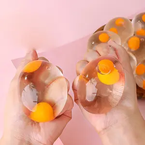 6pcsFun Egg Pinch - Transparent Egg Yolk Fun Squeeze, Easter Basket Filler, Novelty Stress Relief Gift