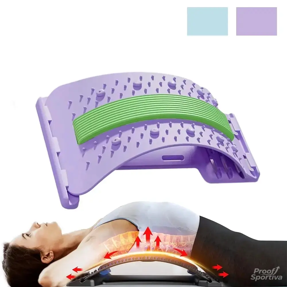 Adjustable Lumbar Support Board, 3-Level Spinal Decompression Device, Lower Back Pain Relief, Relaxation Aid for Home Use