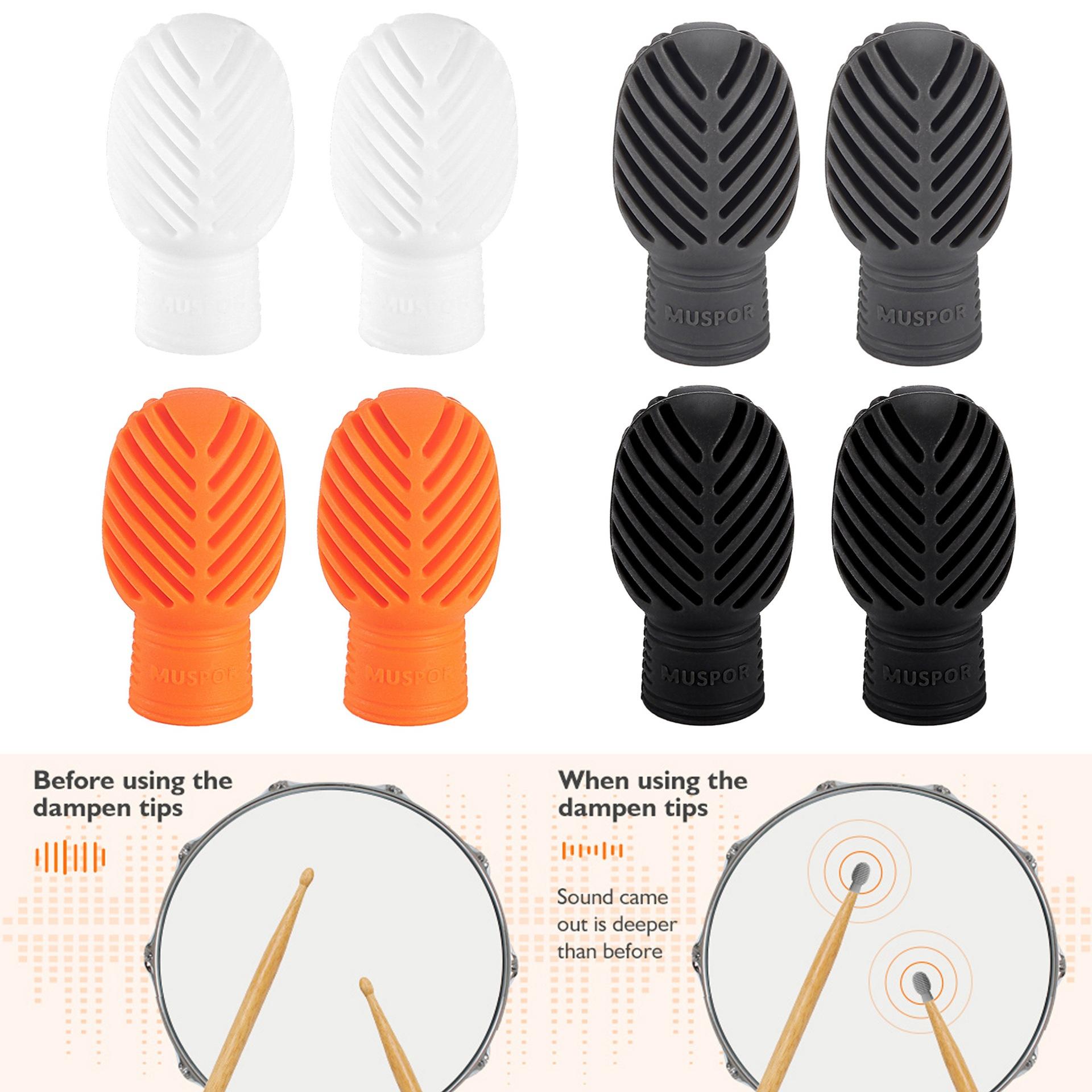 Silent silicone drumstick mute pad, mute drum pad for practicing drum skills, silencer