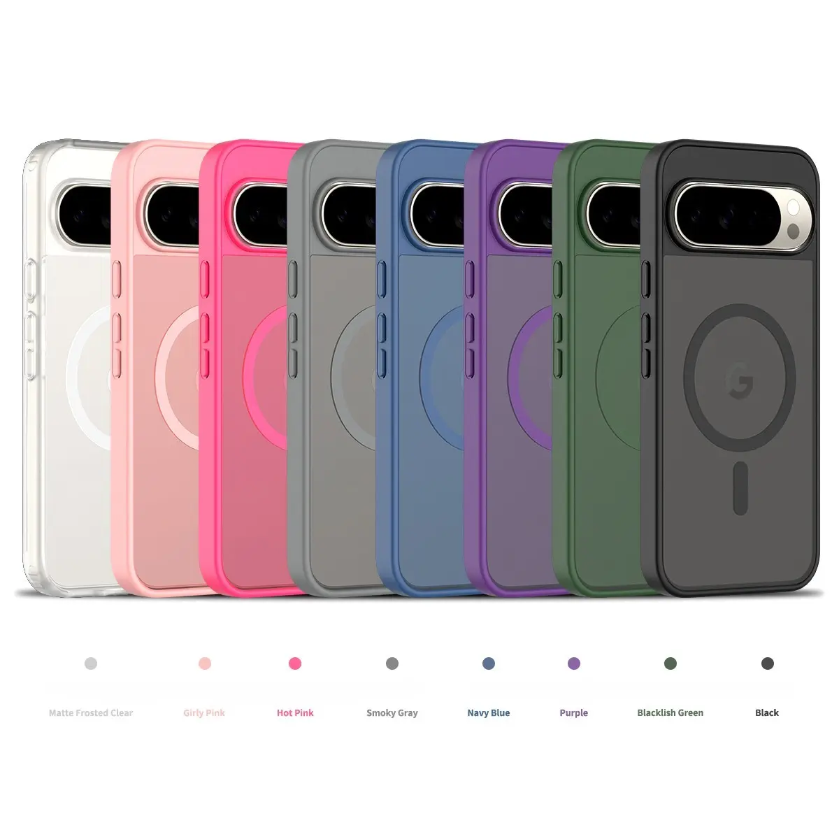 Anti-Drop Magnetic Phone Case for Google Pixel 11 Pro Xl/11 Pro/11, Tpu+PC Hybrid Shell, Anti-Scratch Full Protection Cover