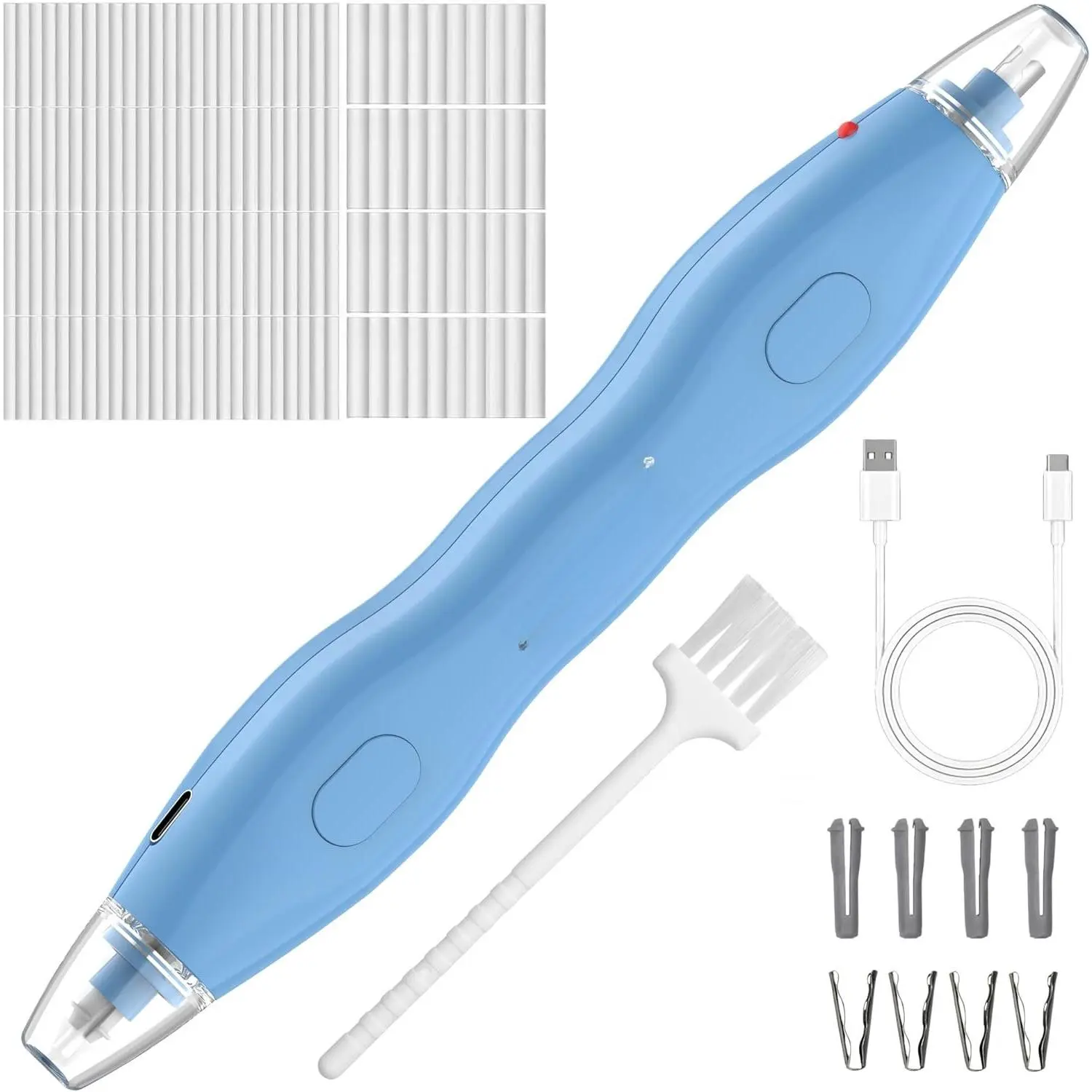 Electric Eraser, with 140 Eraser Refills, Rechargeable Pencil Erasers for Artists, Electric Erasers for Drafting, Drawing, Painting, Sketching, Architectural Plans, Detailer Tool EE25