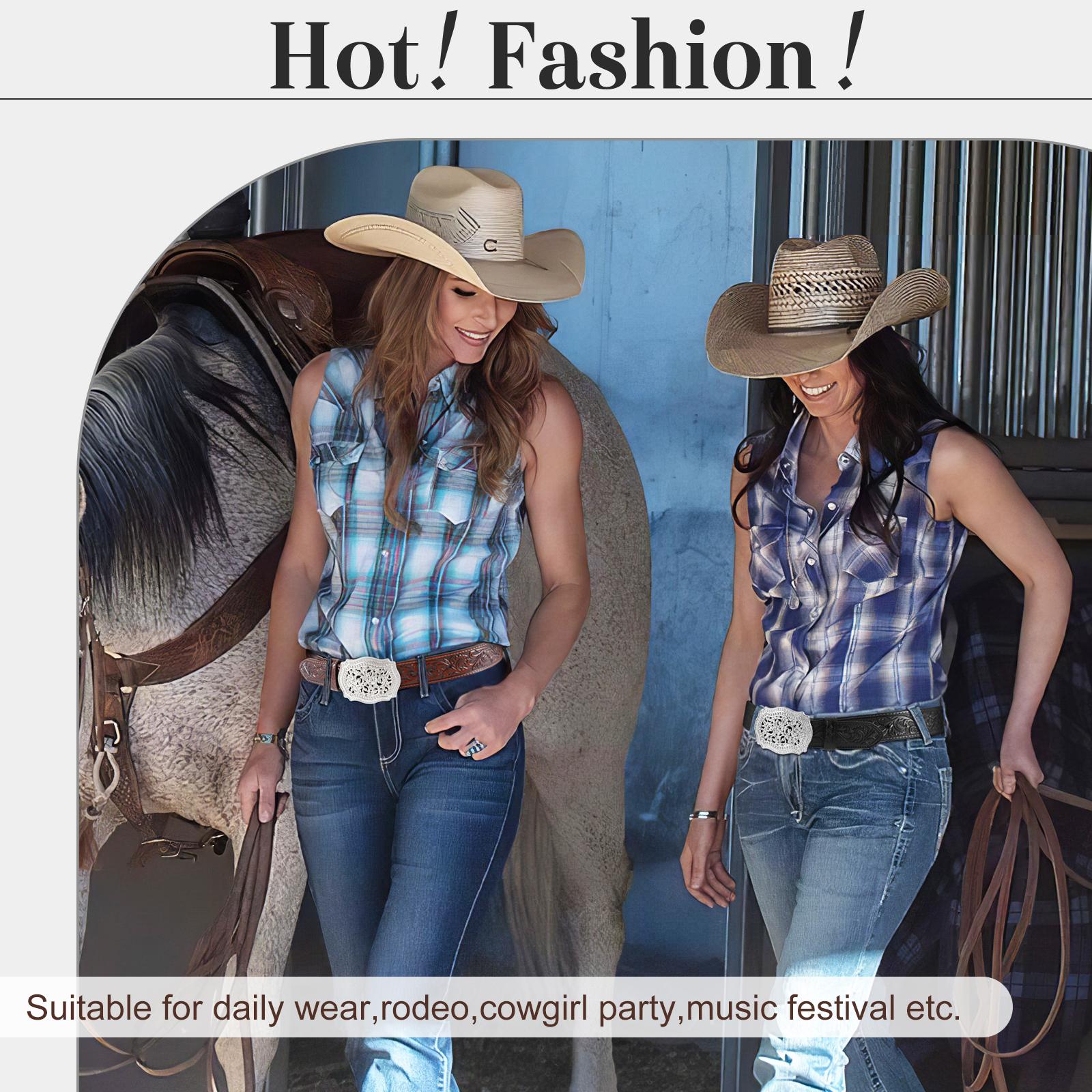 XZQTIVE Unisex Western Genuine Leather Belt - Floral Engraved Tooled Strap with Embossed Scrollwork Buckle, Perfect for Cowgirls & Cowboys SpringStatements XZQTIVE Unisex Western Genuine Leather Belt - Floral Engraved Tooled Strap with Embossed Scrollwork Buckle, Perfect for Cowgirls & Cowboys SpringStatements