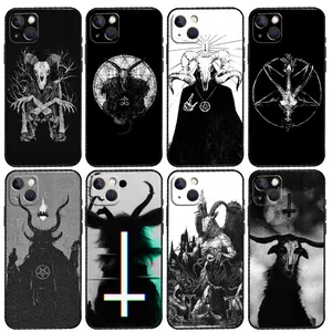 Devil Satan Dark Art Phone Case For iPhone 17 15 14 Plus 11 12 13 16 Pro Max Mini Max Soft Cover, Durable, Shockproof, Wireless Charging