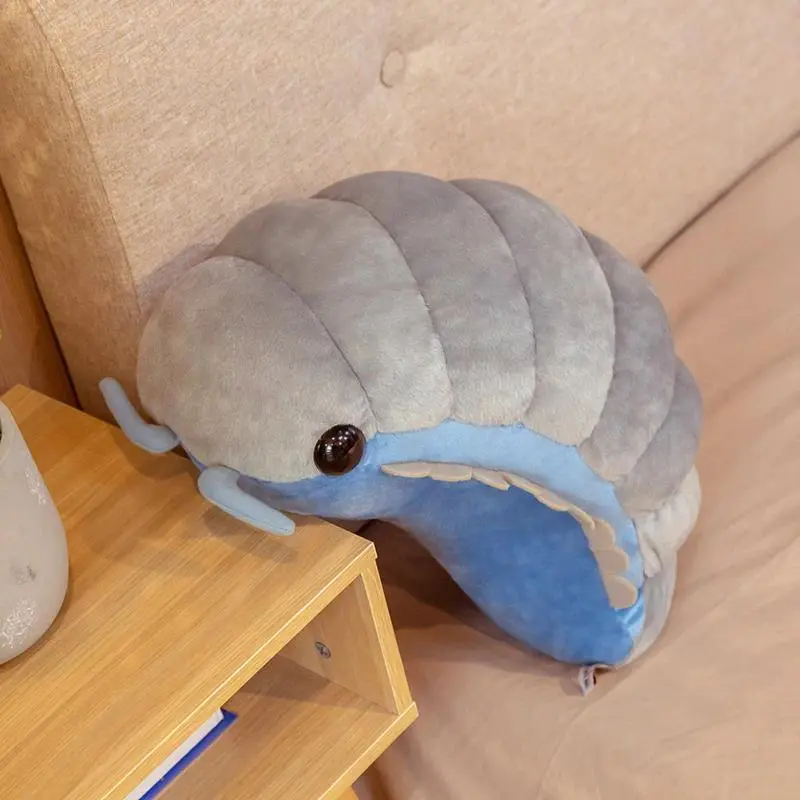 ZU Funny Plush Backpacks Stuffed Animal Insect Pill Bug Plushies Soft Toy Cute Children Girl Boy Gift Knapsack Bags