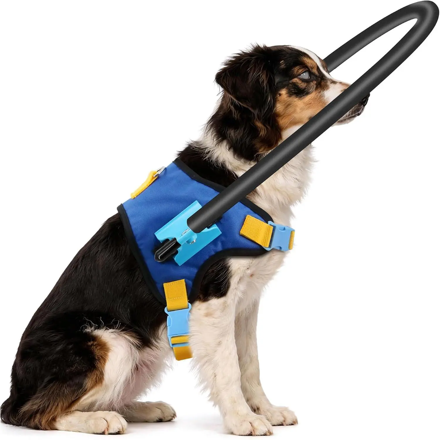 Blind Dog Halo Harness, Adjustable Anti-Collision Aid, XS 10"-14"| Protective Navigation Bumper Collar for Blind Dogs, Lightweight No-Flip Vest Harness, Comfortable Mobility Aid for Walking