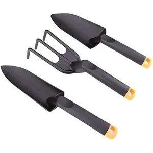 Garden Hand Tools Set Fiber Composite - Garden Trowel, Transplanter and Cultivator - Extra Strength Nylon Fiberglass - Lightweight but Stronger Than Steel - Break-Proof Guarantee