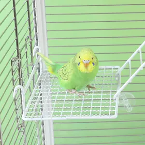 Parrot Interactive Mesh Platform Stand, Climbing Ladder Play Rest Toy, Non-Stainless Steel Bird Mesh Panel