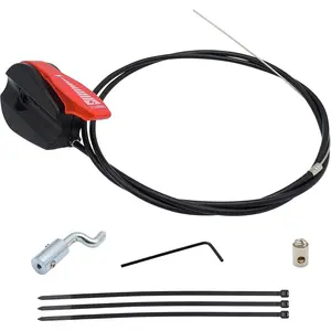 65" Lawn Mower Universal Throttle Cable Switch Control Kit with Lever Handle for Garden Lawnmowers Replacement Repair Kit