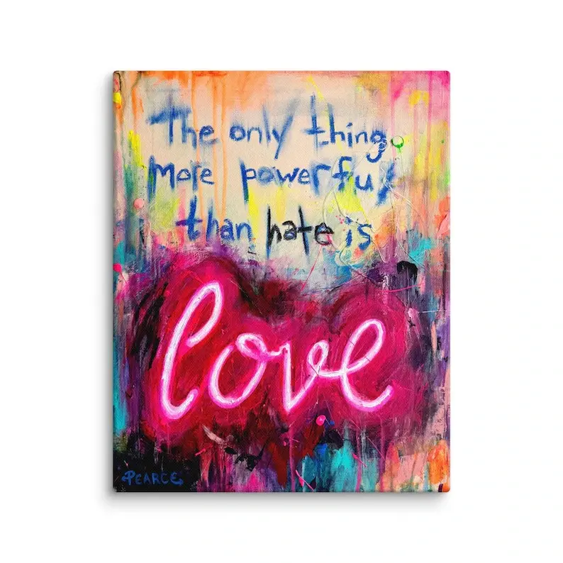 Love Wins - Canvas Print Wall Art - by Carlie Pearce