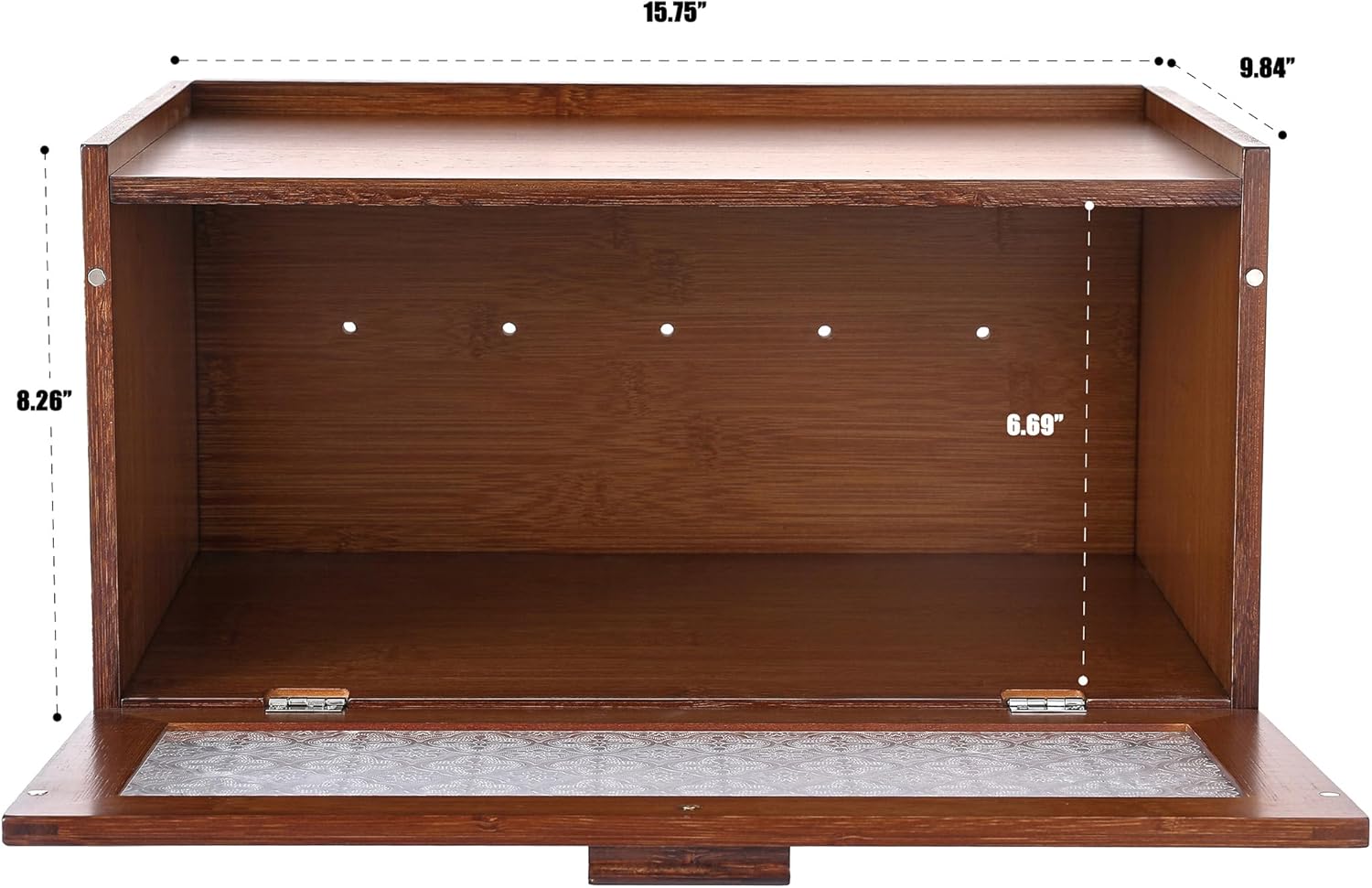 Bread Box for Kitchen Countertop - Retro Brown Bread Storage Box Breadbox Bread Box for Kitchen Countertop - Retro Brown Bread Storage Box Breadbox