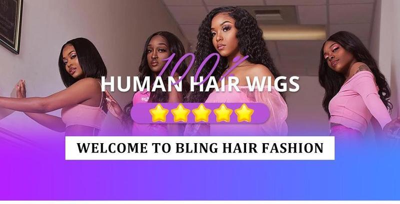 Bling Hair Fashion 13x4 13x6 Deep Wave HD Lace Front Wig Human Hair 180% density Transparent Lace Frontal Wigs For Women Real Hair Wigs PrePlucked Lace Front Wig