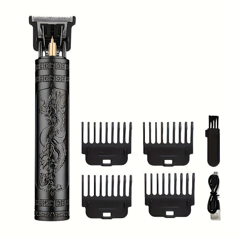 [Perfect Styling Tool] Men's Hair Clipper And Beard Trimmer Professional Set, Practical And Portable With Strong Endurance To Help You Create A Perfect Look For A Long Time!(All Metal Body, Metal Head, Gold, Black, Bronze)