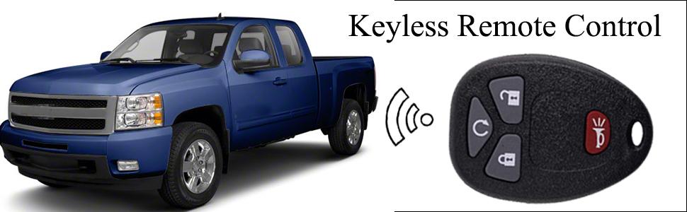 Keyless Entry Start Control Key Fob Compatible with Silverado Avalanche Equinox Express Traverse GMC Yukon Sierra 1500 2500 3500 HD Acadia 2007 2008 2009 2010 2011 2012 2013 OUC60270