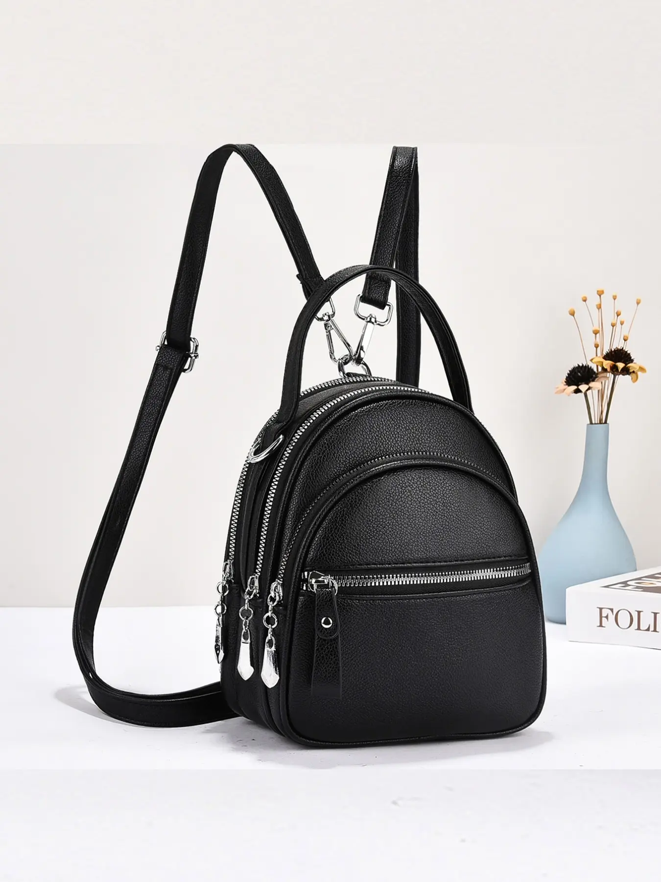 Fashionable Women's Backpack, Casual Versatile Shoulder Bag, Trendy Small Backpack for Daily Use, Stylish Casual Daypack
